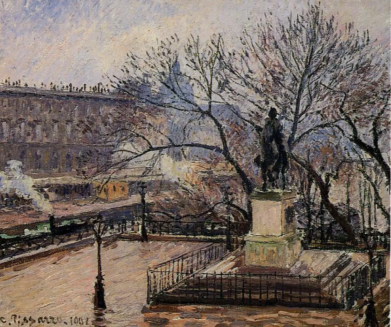 View of Pont-Neuf with Statue of Henri IV, Camille Pissarro