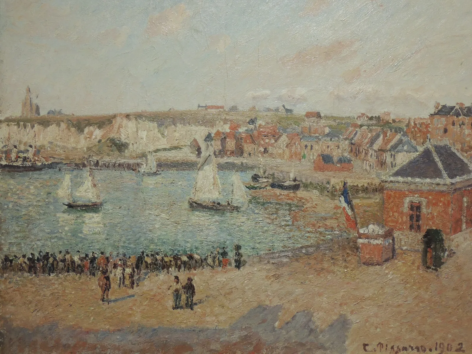 Vue de l'avant-port de Dieppe, Camille Pissarro