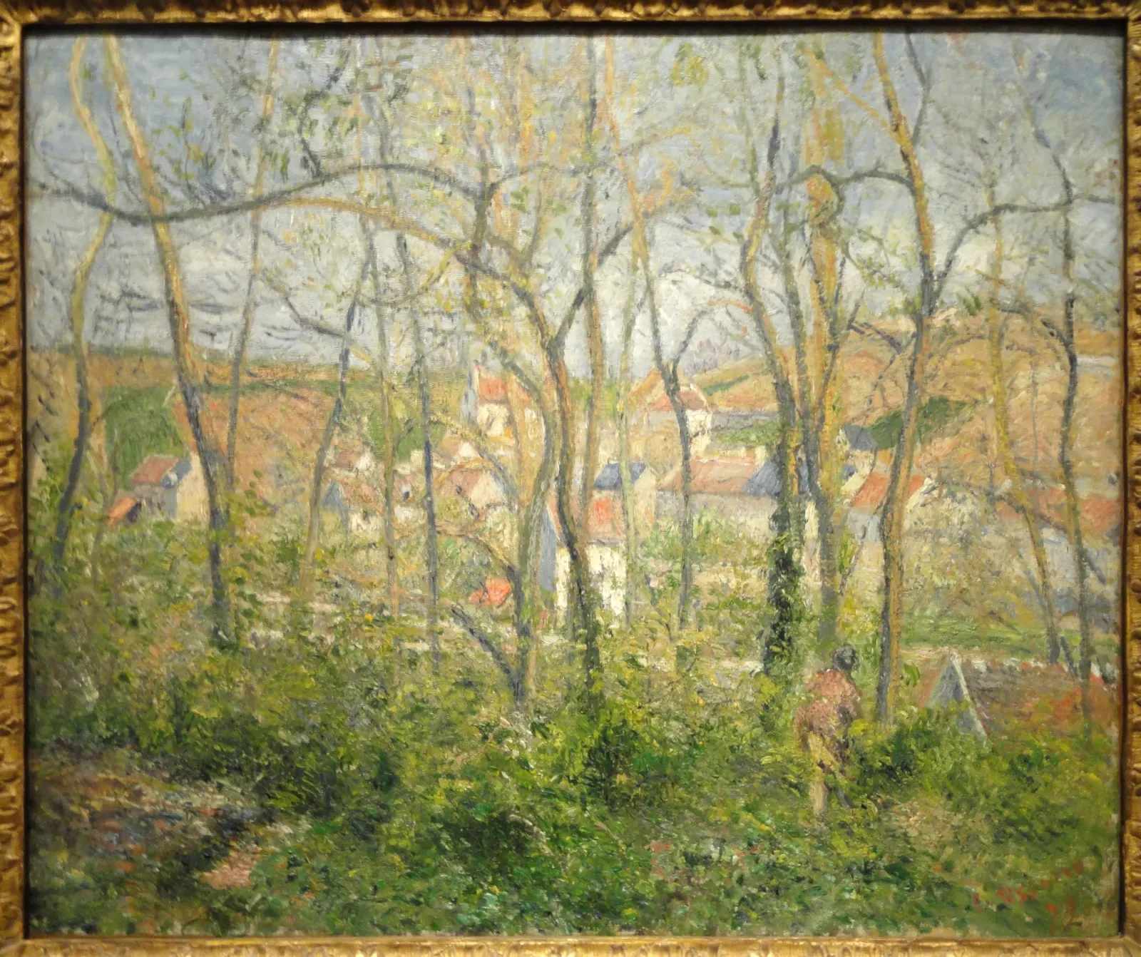 Vue de l'Hermitage à travers les arbres, Pontoise, Camille Pissarro