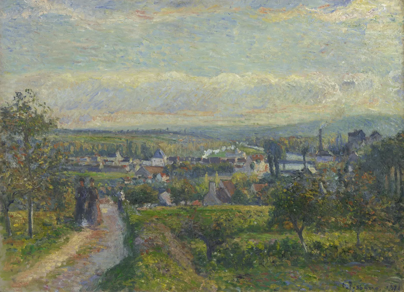 Vue de Saint-Ouen-l’Aumône, Camille Pissarro