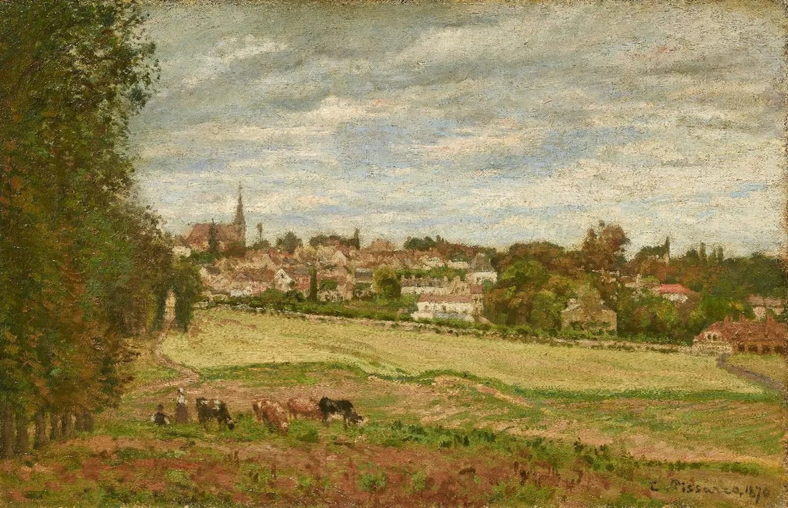 Vue sur le village de Marly-le-Roi, Camille Pissarro