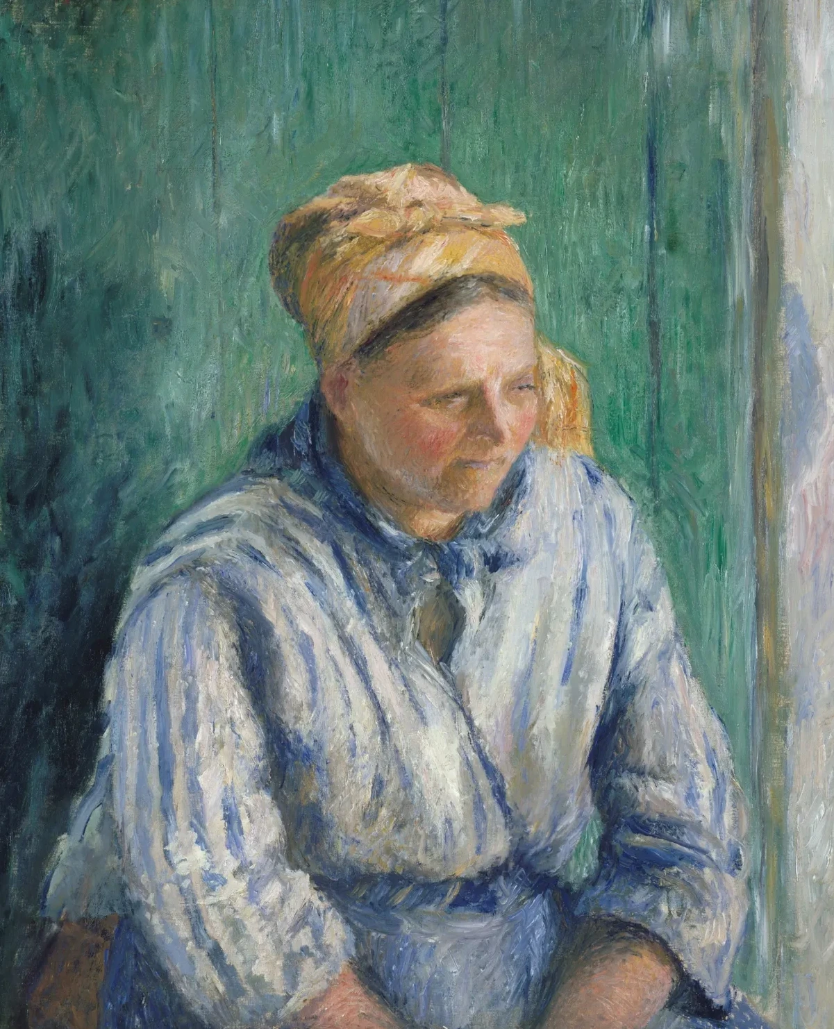 Washerwoman, Study, Camille Pissarro