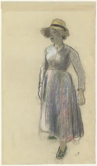 A Peasant Girl in a Straw Hat