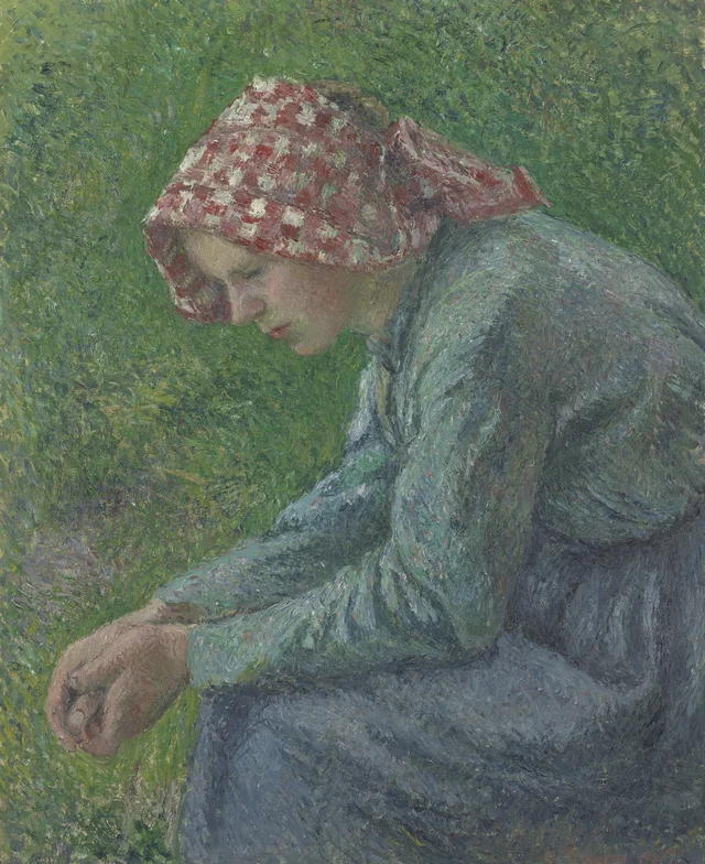 Campesina sentada
