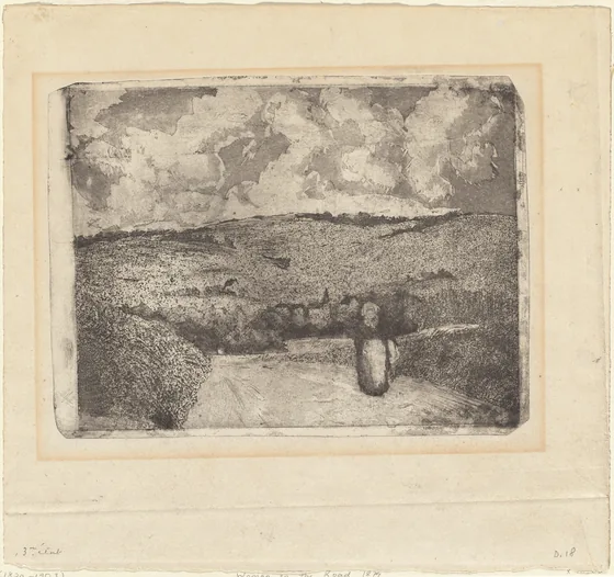 A Woman Walking along a Country Road (La Femme sur la Route)