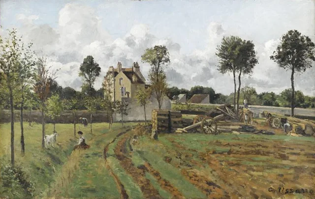 Alameda de la Tour-du-Jongleur y casa del señor Musy, Louveciennes