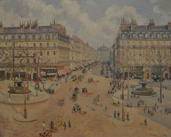 Avenue de l'Opéra, le soleil du matin