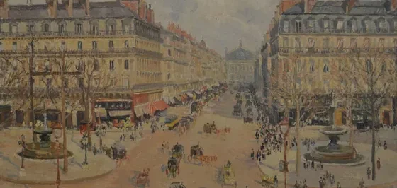 Avenue de l'Opéra, le soleil du matin