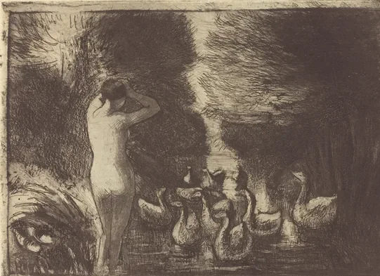 Baigneuse aux oies (Bathers with Geese)