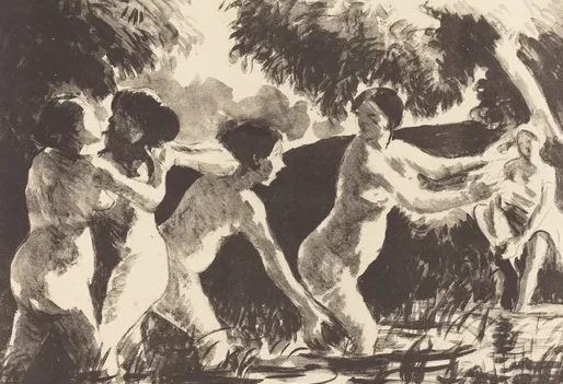 Bathers Wrestling (Baigneuses luttants)