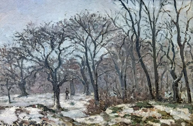 Bosque de castaños en invierno, Louveciennes