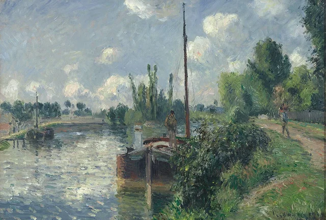 Orilla del Oise, Pontoise, Camille Pissarro