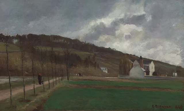 Orillas del Marne en invierno, Camille Pissarro