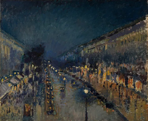 Boulevard Montmartre de nuit