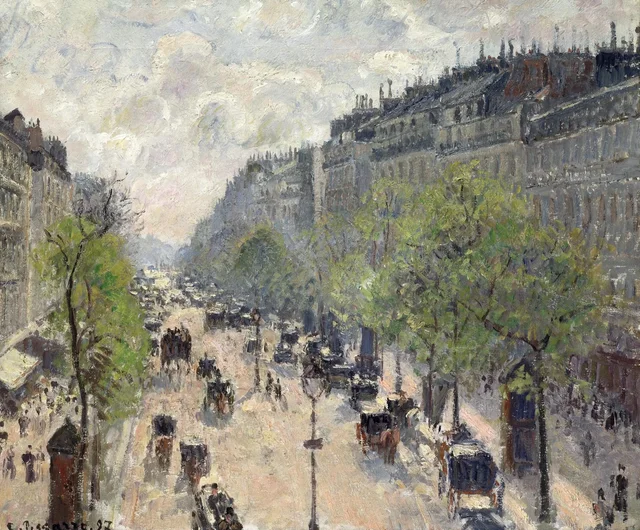 Bulevar Montmartre, primavera, Camille Pissarro