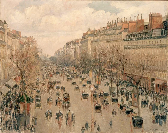 Boulevard Montmartre, soleil après-midi
