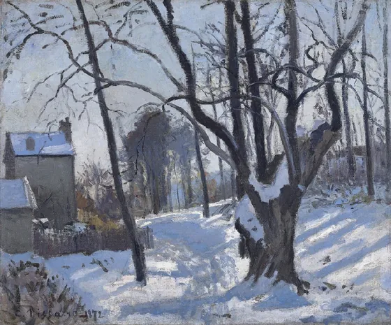 Chemin des Creux, Louveciennes, neige