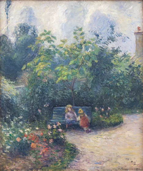 Coin de jardin à l'Hermitage. Pontoise
