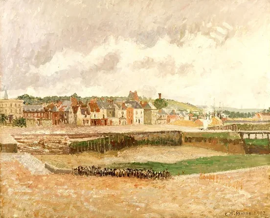 Dieppe. Darse de pêche, marée basse