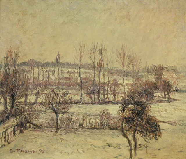 Efecto de nieve en Éragny