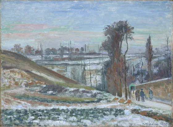 Effet de neige à l'Hermitage, Pontoise