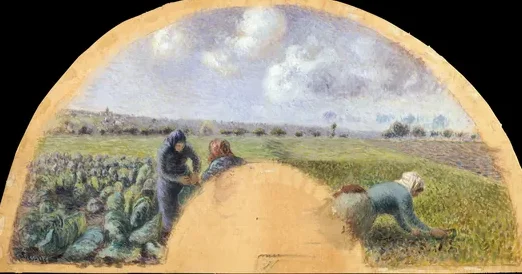 Fan Mount: The Cabbage Gatherers