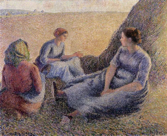 Faneuses au repos