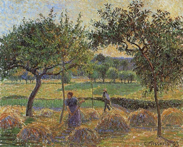 Siega del heno en Éragny, Camille Pissarro