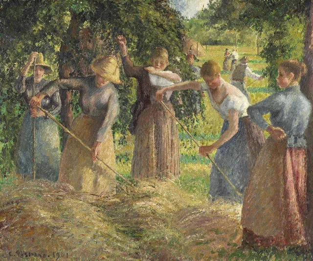 Siega del heno en Éragny