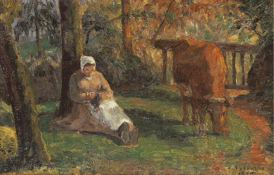 Gardeuse de vache, Montfoucault