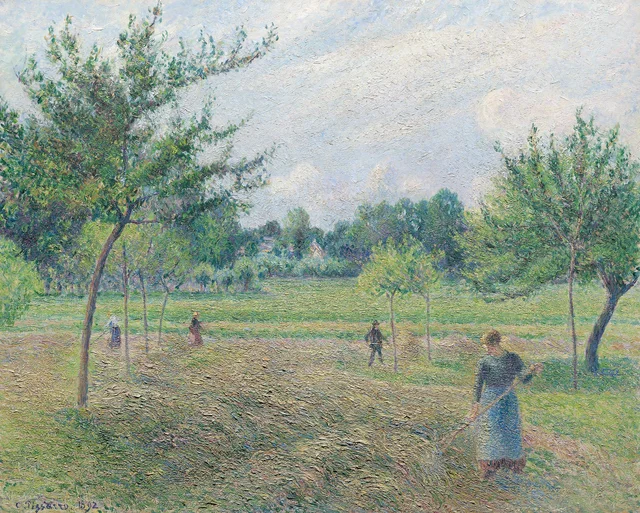 Siega del heno en Éragny