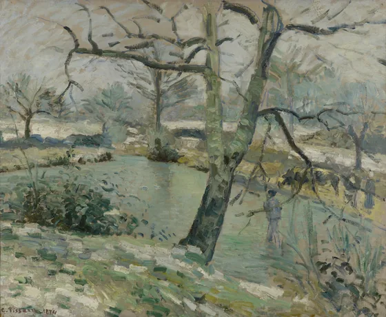 L'étang de Montfoucault, effet d'hiver