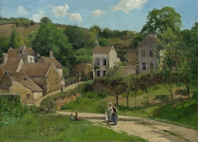 L'Hermitage à Pontoise, Les côteaux de l'Hermitage, Pontoise, Camille Pissarro
