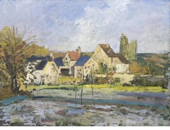 L'Hermitage à Pontoise, neige