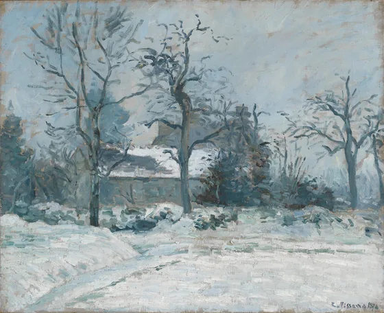 La Maison de la Piette, Montfoucault, effet de neige
