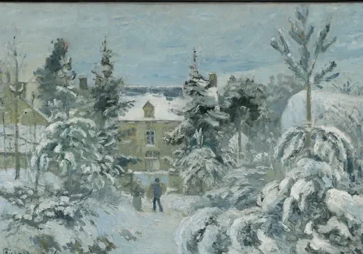 La maison de Piette à Montfoucault, effet de neige