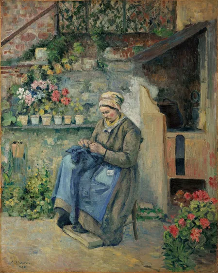 La mère Jolly raccommodant