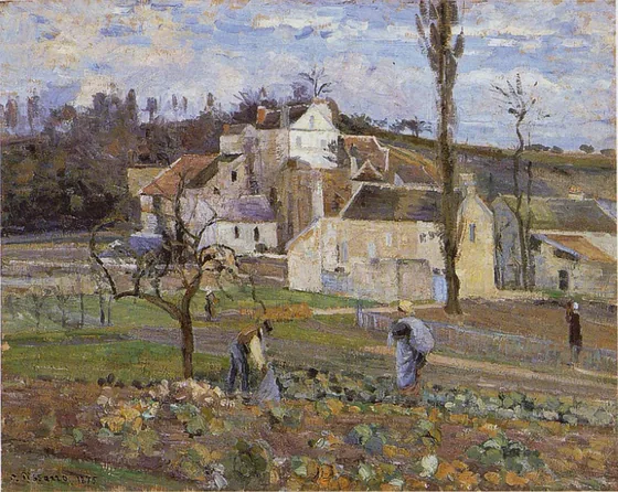 La Récolte des choux, l’Hermitage, Pontoise