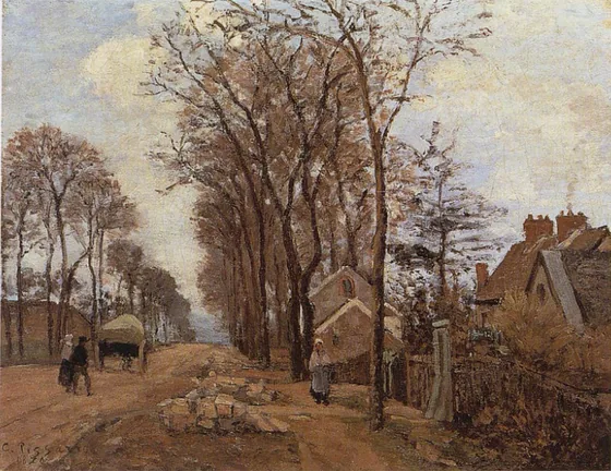 La route de Saint-Germain à Louveciennes