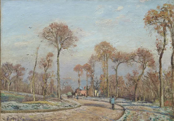 La Route de Versailles, Louveciennes: Gelée matinale