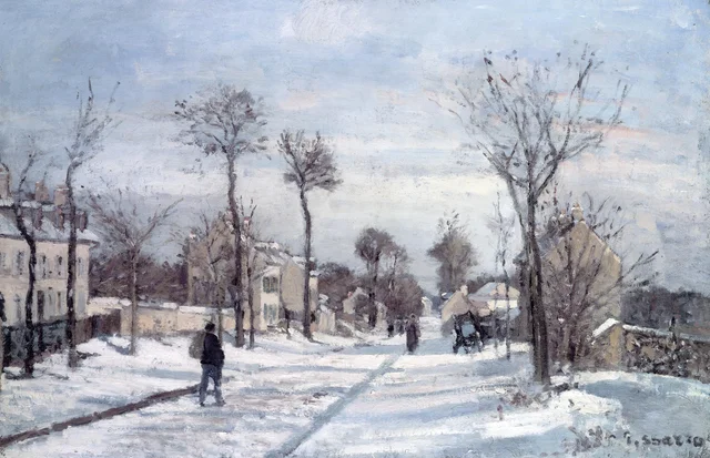 El camino de Versalles, Louveciennes, nieve