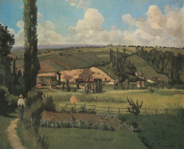 Paisaje en Les Pâtis, Pontoise, Camille Pissarro