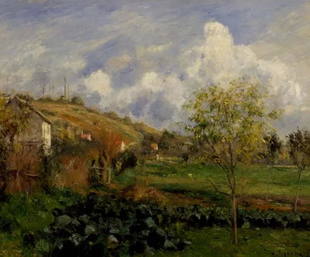 Paisaje cerca de Pontoise, Camille Pissarro