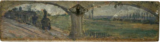 Landscape with Steam Trains