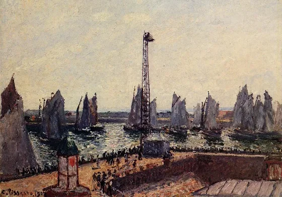Le Brise-lames Est, retour de la régate, Le Havre