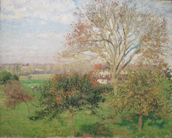 Le Grand Noyer, matin d'automne, Éragny ( Matin d'automne à Eragny)