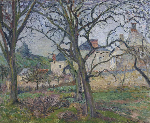 El jardín de Maubuisson, visto hacia la Côte Saint-Denis, Pontoise