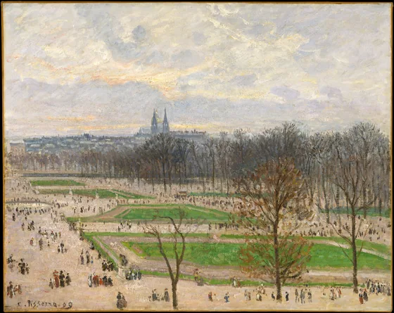 Le Jardin des Tuileries un après-midi d'hiver