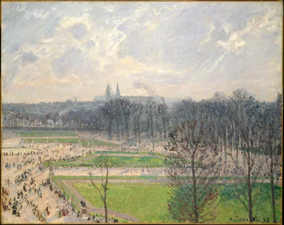 Le Jardin des Tuileries un après-midi d'hiver