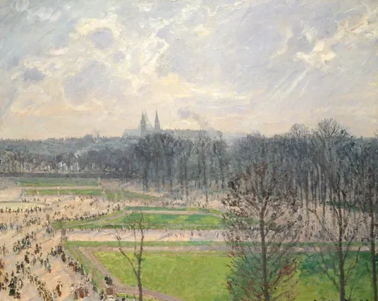 Le Jardin des Tuileries un après-midi d'hiver